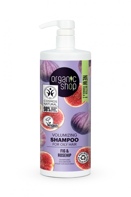 Sampon volum par gras cu smochine si macese Fig Rosehip, 1000 ml - Organic Shop