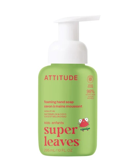 Sapun - spuma de maini pentru copii, pepene si cocos, 295 ml - ATTITUDE