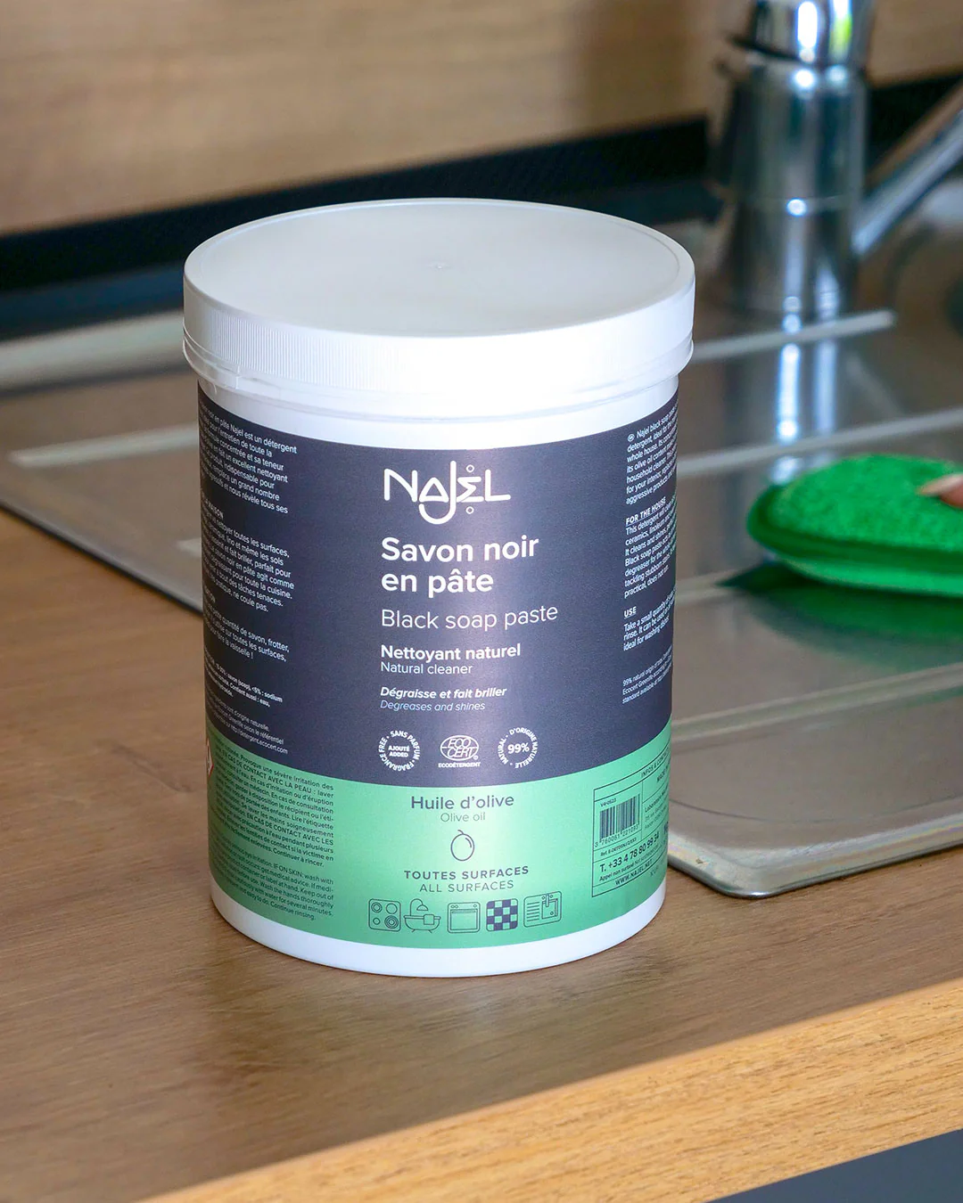 Sapun Negru Vegetal, Pasta Concentrata, Degresant Natural Universal, 1kg - NAJEL