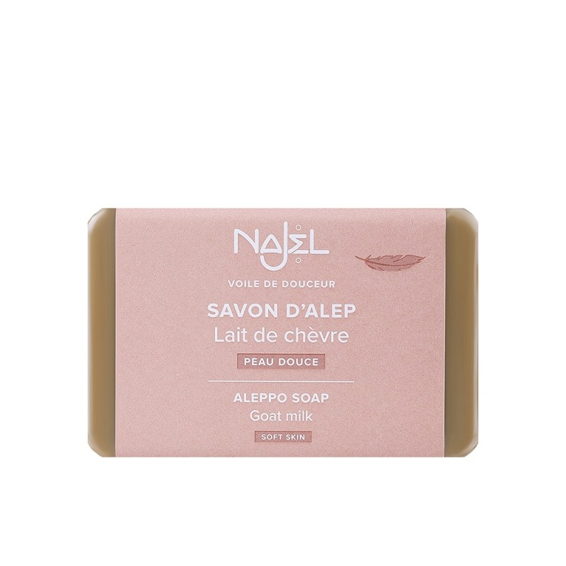 Sapun de Alep cu lapte de capra, piele acneica, sensibila sau uscata, 100g - NAJEL