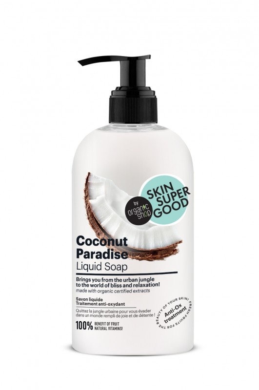 Sapun lichid Coconut Paradise, tratament anti-oxidant, 500ml - Skin Supergood