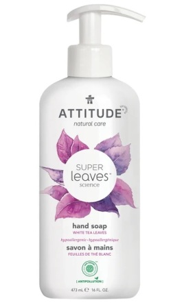 Sapun lichid cu extract din frunze de ceai alb Superleaves, 473 ml - ATTITUDE