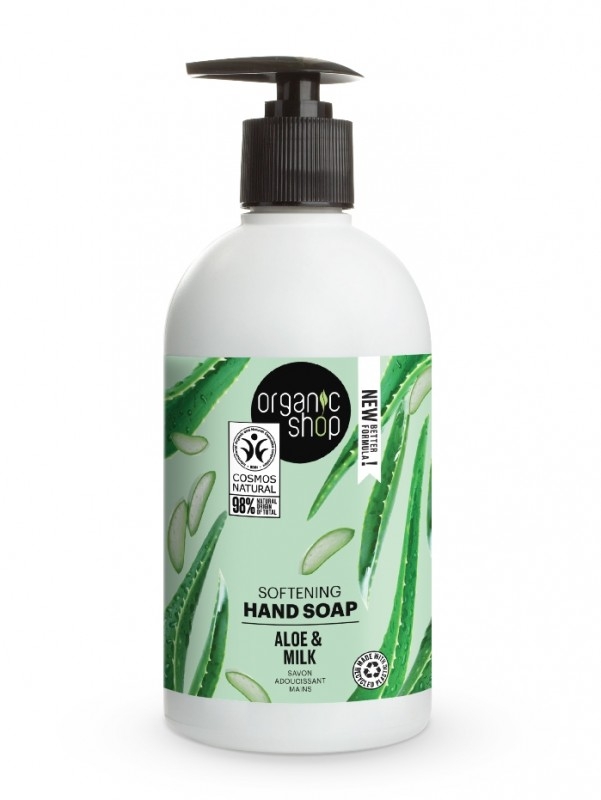 Sapun lichid hidratant cu aloe si lapte Aloe & Milk, 500ml - Organic Shop