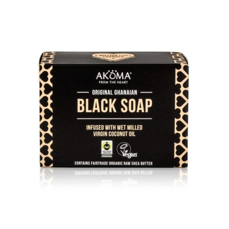 Sapun negru african autentic, din Ghana - Akoma Skincare