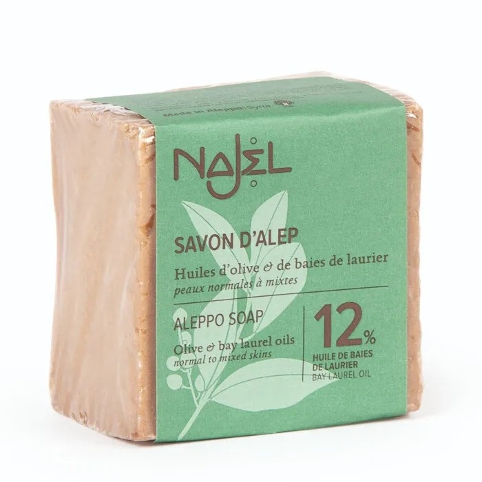 Sapun traditional de Alep cu 12% ulei de dafin, 180g - NAJEL