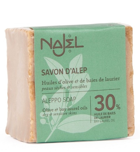 Sapun traditional de Alep cu 30% ulei de dafin, 185g - NAJEL