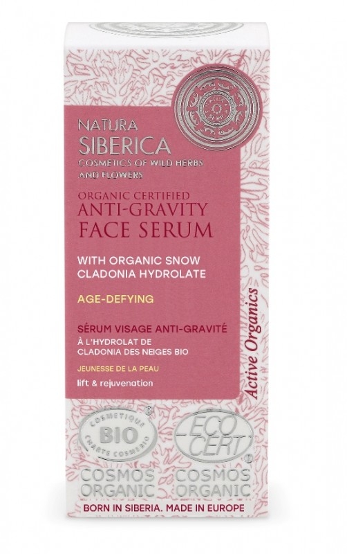 Serum lifting si intinerire Anti-Gravity cu hidrolat de snow cladonia, 15ml - Natura Siberica