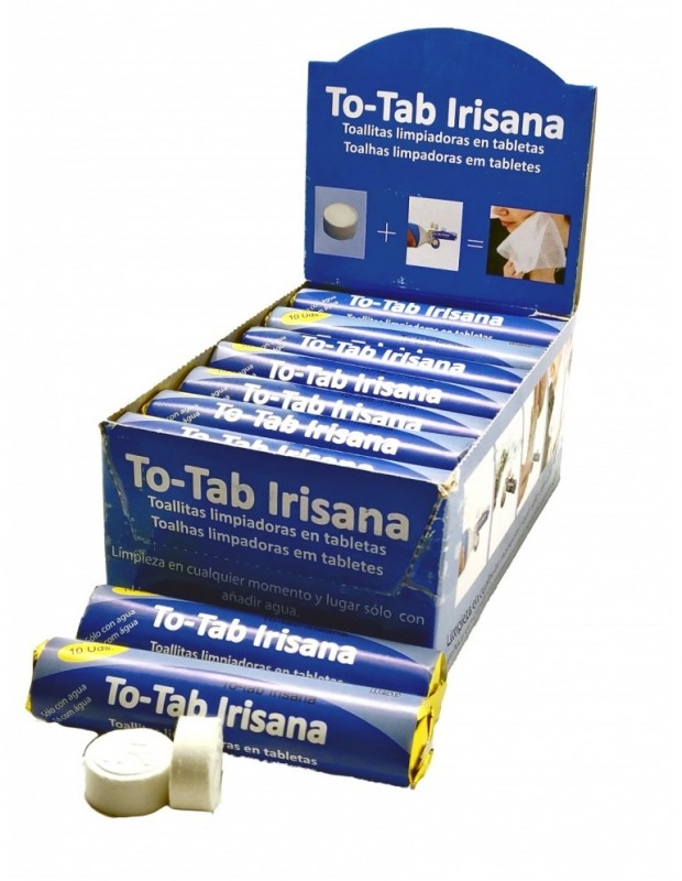 Servetele umede ecologice comprimate, 10 tablete - Irisana