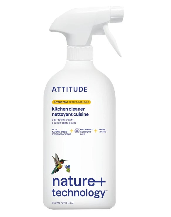 Solutie de curatat bucataria, Ecologic, Vegan, aroma Citrus Zest, 800ml - ATTITUDE