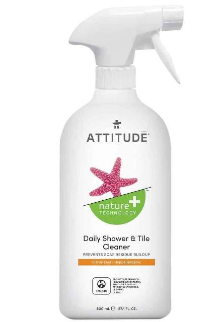 Solutie hipoalergenica pentru curatat zona de dus Citrus Zest, 800 ml - ATTITUDE