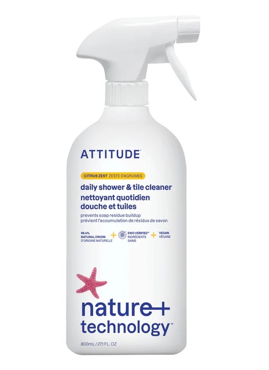 Solutie hipoalergenica pentru curatat zona de dus Citrus Zest, 800 ml - ATTITUDE