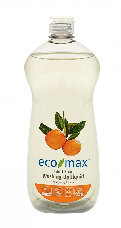 Detergent ecologic vase cu portocale si aloe vera, 740ml - ECOMAX