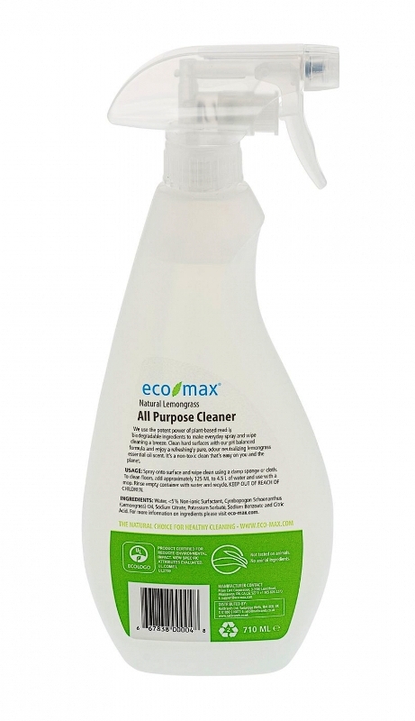 Solutie universala curatare multi-suprafete cu lemongrass, 710ml - ECOMAX