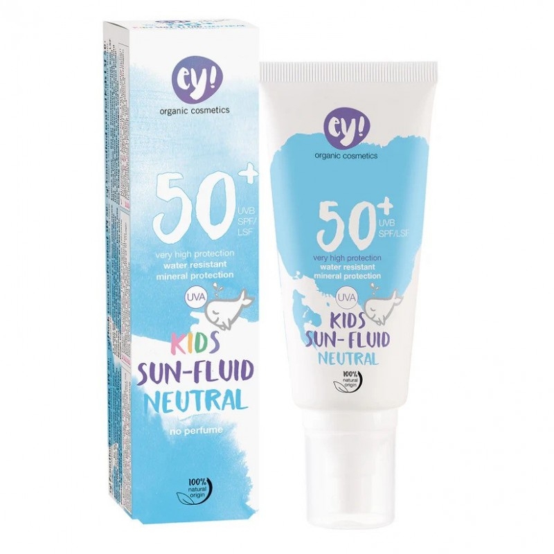 Spray Bio Protectie Solara Bebe si Copii FPS 50+,  Piele Foarte Sensibila, FARA PARFUM, 100ml - ey! Eco Cosmetics