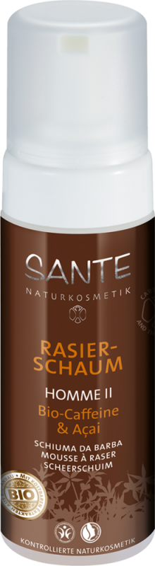 Spuma de ras Homme II, Cafeina   Acai - SANTE NATURKOSMETIK