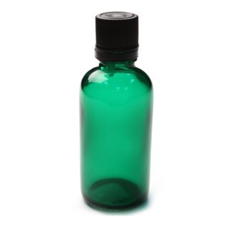 Sticla pentru uleiuri PET verde, 50 ml