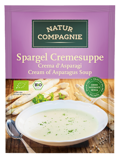 Supa crema bio de Sparanghel, plic 40g (2 portii) - Natur Compagnie