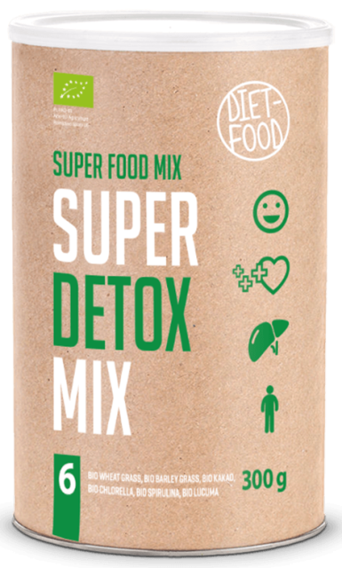 DELISTAT NV Super Detox Mix pulbere bio, 300g - Diet-Food