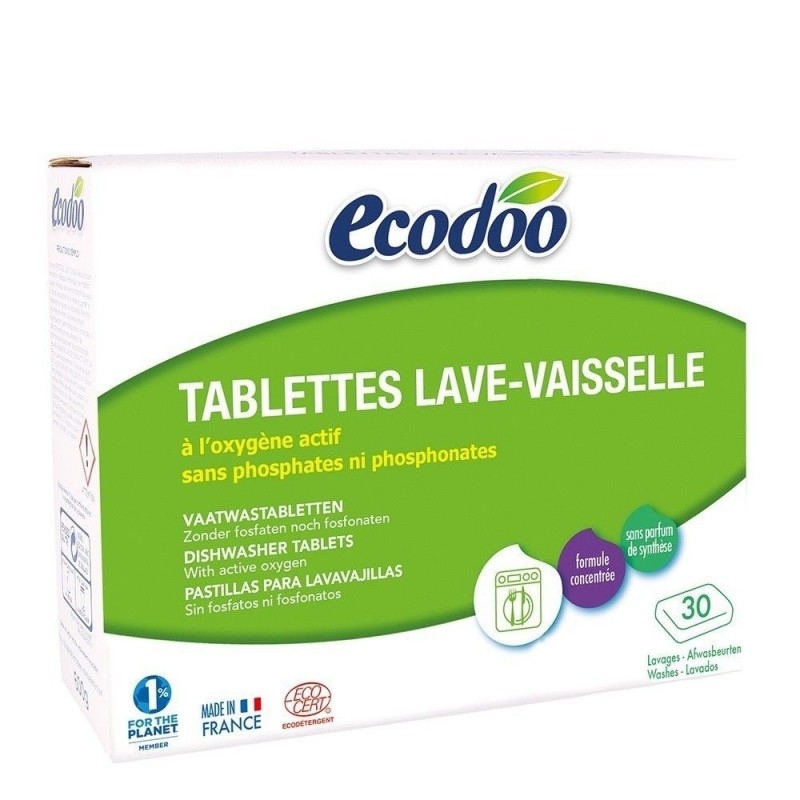 Tablete bio pentru masina de spalat vase, 30 buc - Ecodoo