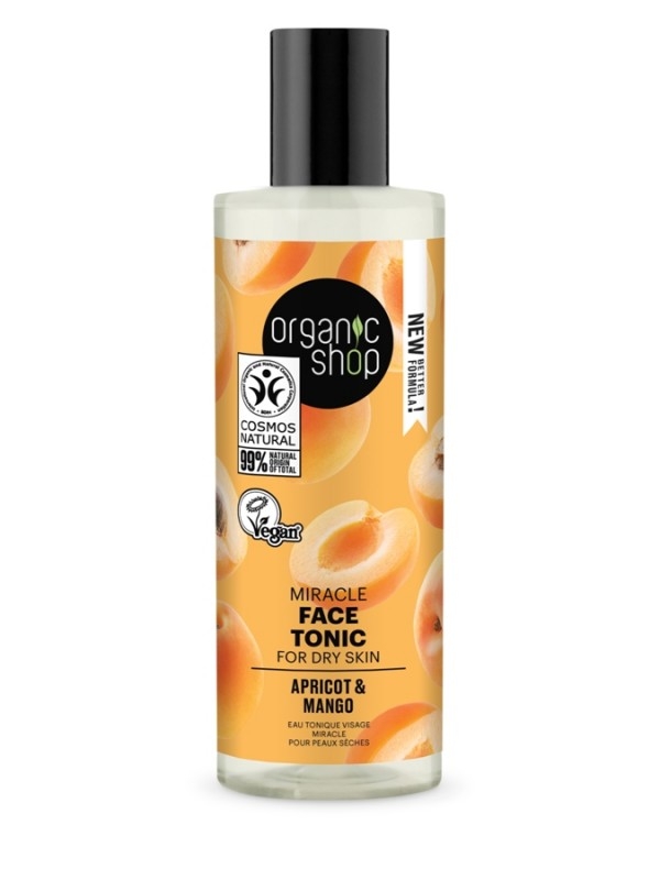 Tonic miraculos pentru ten uscat Apricot Mango, 150ml - Organic Shop