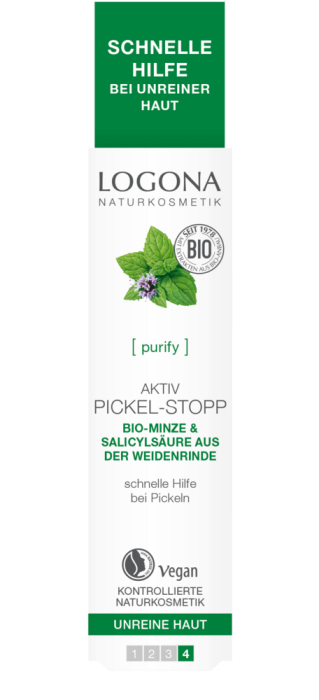 Tratament cosuri cu menta si acid salicilic, 6ml - Logona