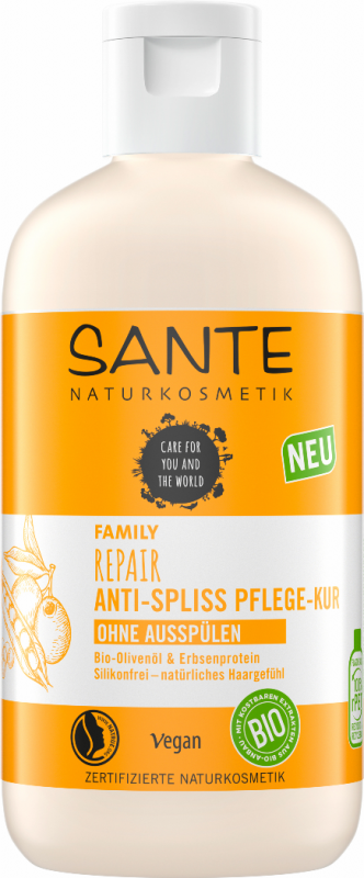 Tratament anti varfuri despicate cu peptide din mazare, 200ml - SANTE NATURKOSMETIK