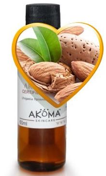 Ulei de migdale dulci certificat organic, 30 ml - Akoma Skincare