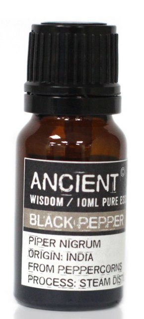 Ulei esential de Piper negru (Piper Nigrum), 10ml - Ancient Wisdom