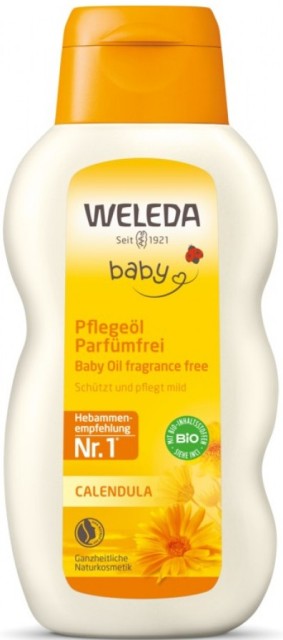 Ulei natural cu galbenele pentru bebelusi, 200 ml - Weleda Baby
