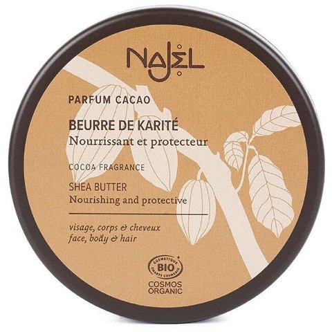 Unt de shea organic cu aroma de cacao, 100g - NAJEL