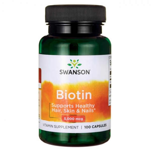 Vitamina B7 (Biotina) 5mg, 100 cps - Swanson