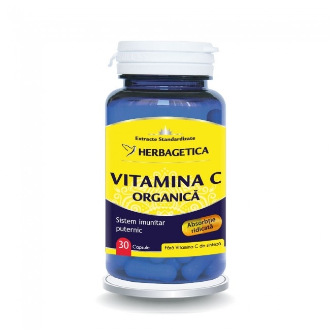 Vitamina C Organica, 30 capsule - HERBAGETICA