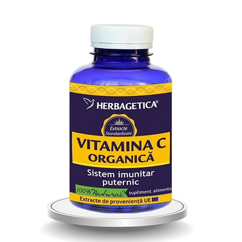 Vitamina C Organica, 120 capsule - HERBAGETICA