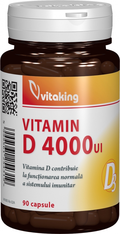 Vitamina D 4000 UI, 90 cps - Vitaking