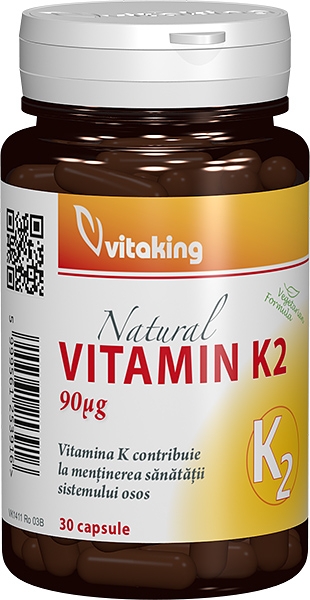Vitamina K2 (90 mcg), 30 capsule vegetale - Vitaking