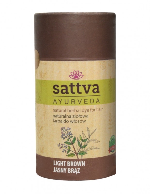 Vopsea Henna Saten Deschis Sattva Ayurveda, Certificata Naturala, Curly Girl Approved, 150g