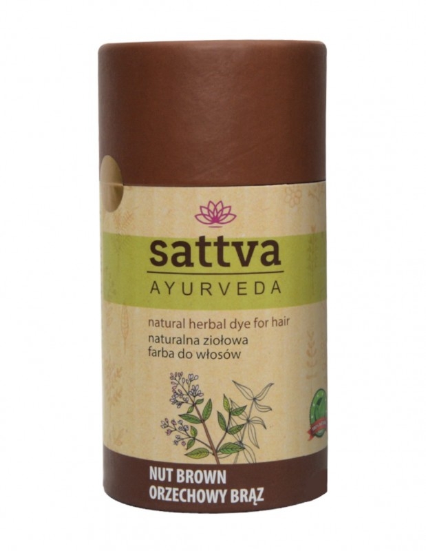 Vopsea Henna Saten Nuca Sattva Ayurveda, Certificata Naturala, Curly Girl Approved, 150g
