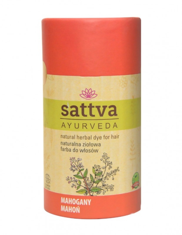Vopsea de par Henna Mahon Sattva Ayurveda, Certificata Naturala, Curly Girl Approved, 150g