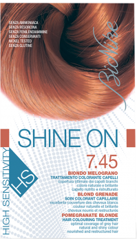 Vopsea de par hipoalergenica Shine On HS, Pomegranate Blonde 7.45 - Bionike