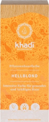 Vopsea de par naturala Henna Blond Deschis - Khadi