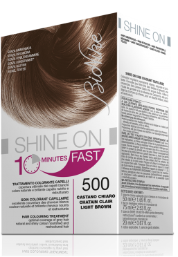 Vopsea de par naturala rapida Shine On FAST, Light Brown 500 - Bionike