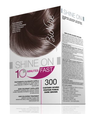 Vopsea de par naturala rapida Shine On FAST, Dark Brown 300 - Bionike