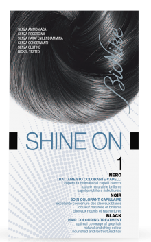 Vopsea de par tratament Shine On, Black 1 - Bionike