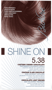 Vopsea de par tratament Shine On, Chocolate Light Brown 5.38 - Bionike