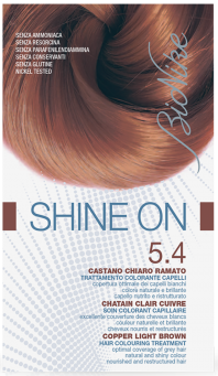 Vopsea de par tratament Shine On, Copper Light Brown 5.4 - Bionike