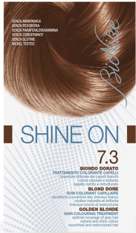 Vopsea de par tratament Shine On, Golden Blonde 7.3 - Bionike