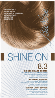 Vopsea de par tratament Shine On, Golden Light Blonde 8.3 - Bionike