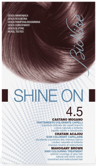 Vopsea de par tratament Shine On, Mahogany Brown 4.5 - Bionike