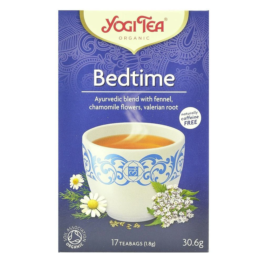 Yogi Tea Bedtime, ceai ayurvedic de seara cu fenicul, musetel si valeriana