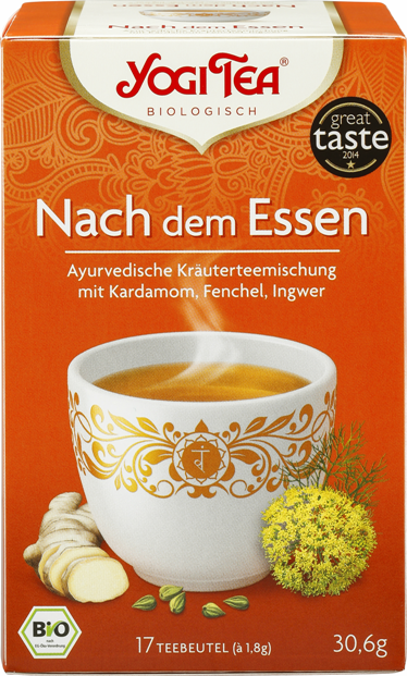 Yogi Tea Stomach Ease, ceai ayurvedic digestie usoara cu cardamom, fenicul si ghimbir